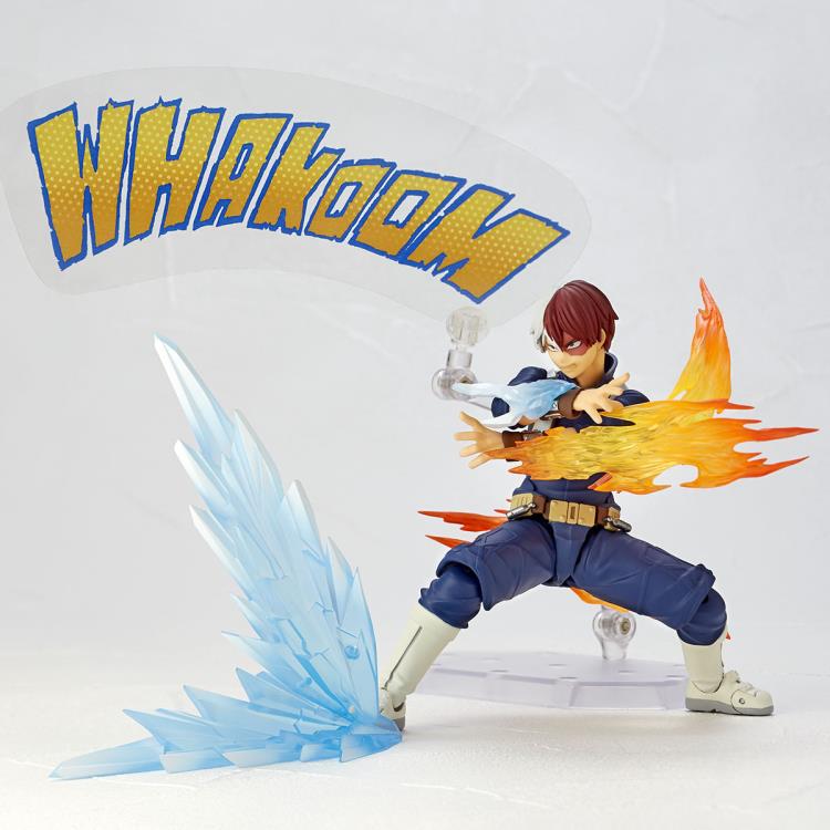 Amazing Yamaguchi Revoltech Action Figure - Shoto Todoroki from My Hero Academia | Highly Articulated Collectible Toy for Anime Fans & Display | Perfect for Cosplay, Gift Giving & Anime Collections