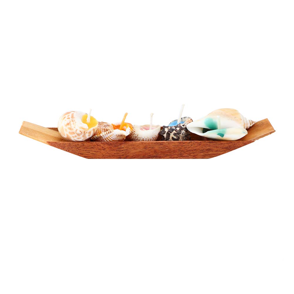 Aromatherapy Scented Candles Set - Boat with Conch Design for Stress Relief & Relaxation | Home Spa, Meditation & Yoga Accessories