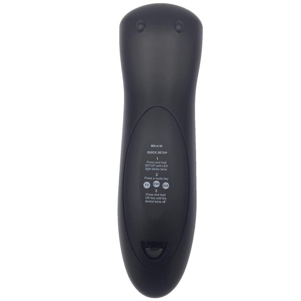 Frontier MXV4 Universal IR Remote Control with 2 AA Batteries - Compatible with TV, DVD, Cable Box & More - Perfect for Home Entertainment Systems