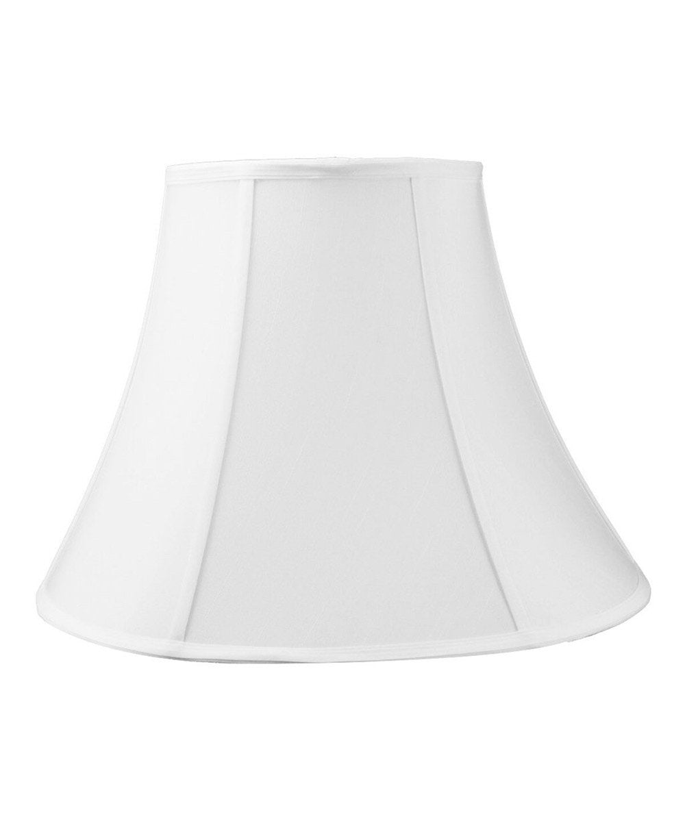 12W x 10H White Bell Shantung Lamp Shade - Elegant Lighting for Bedroom, Living Room & Dining Room Decor