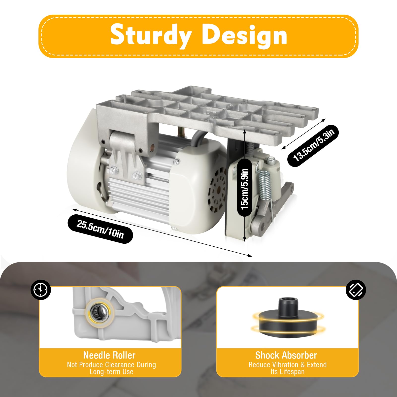 Heavy Duty Industrial Sewing Machine 600W with Brushless Servo Motor & Electronic Control - Perfect for Arts, Crafts, Garment Making & Leather Sewing Projects
