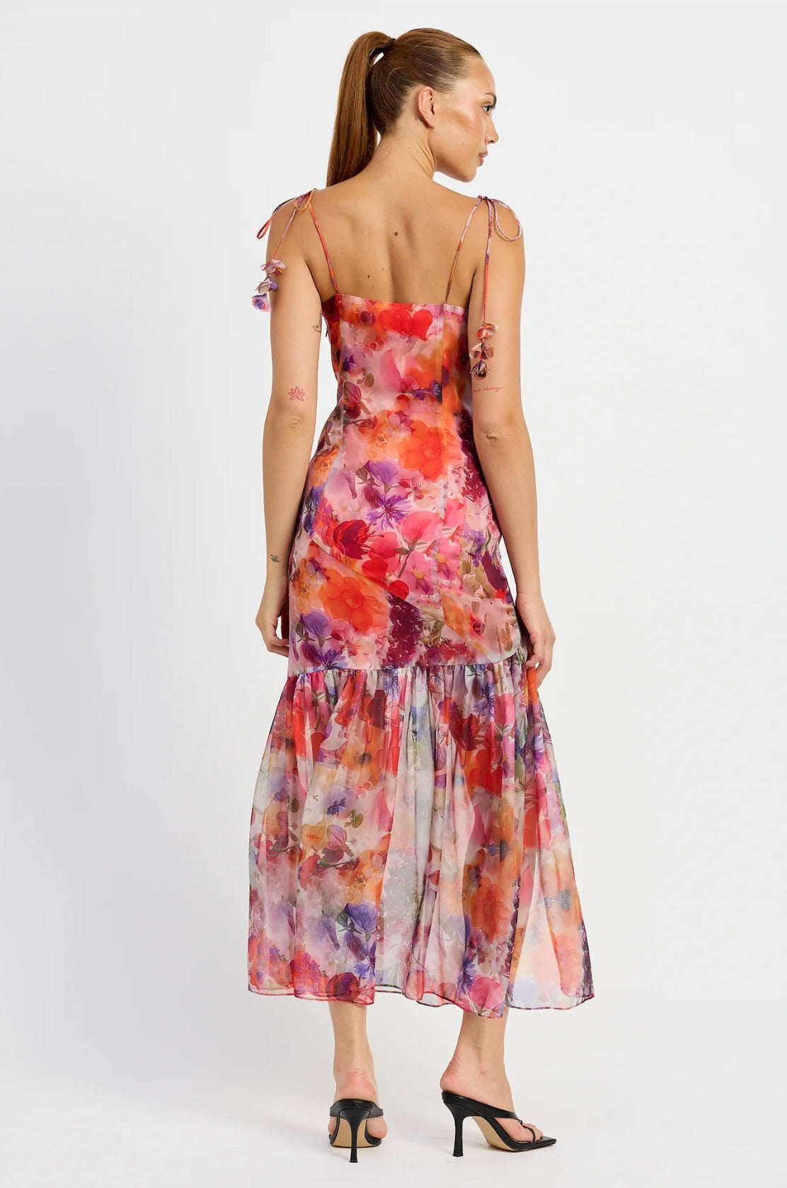 Magnolia Maxi Dress for Women - Flowy Long Summer Dress with Pockets, Boho Floral Print, Comfortable & Stylish - Perfect for Beach, Vacation, and Casual Outings