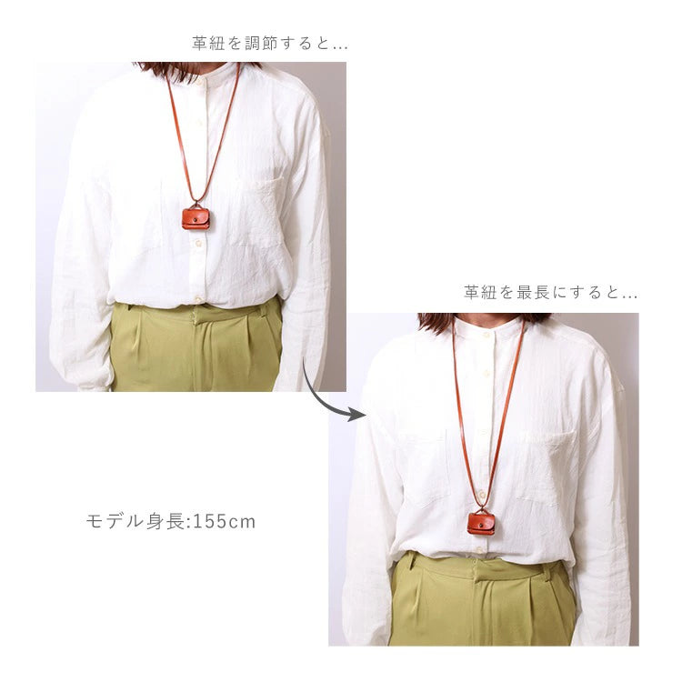 Handmade Japanese Tochigi Leather Mini Bag Pendant Necklace - Elegant Accessory for Women, Gift for Her, Fashion Jewelry for Daily Wear & Special Occasions