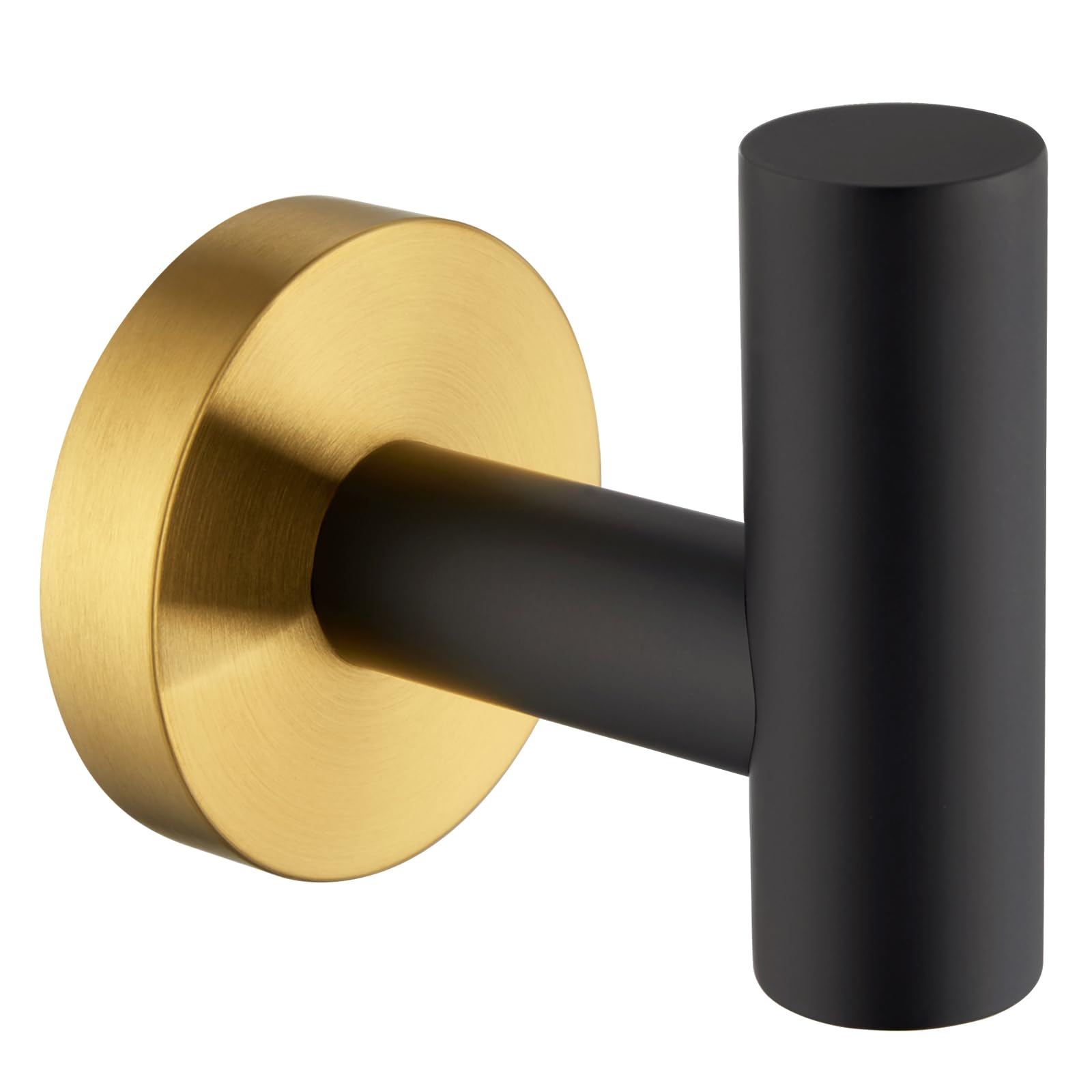 APLusee Black & Gold SUS 304 Stainless Steel Bathroom Towel Hook - Modern Wall Mounted Robe Hook for Home Storage & Organization | Perfect for Bathrooms, Spas, and Luxury Hotels