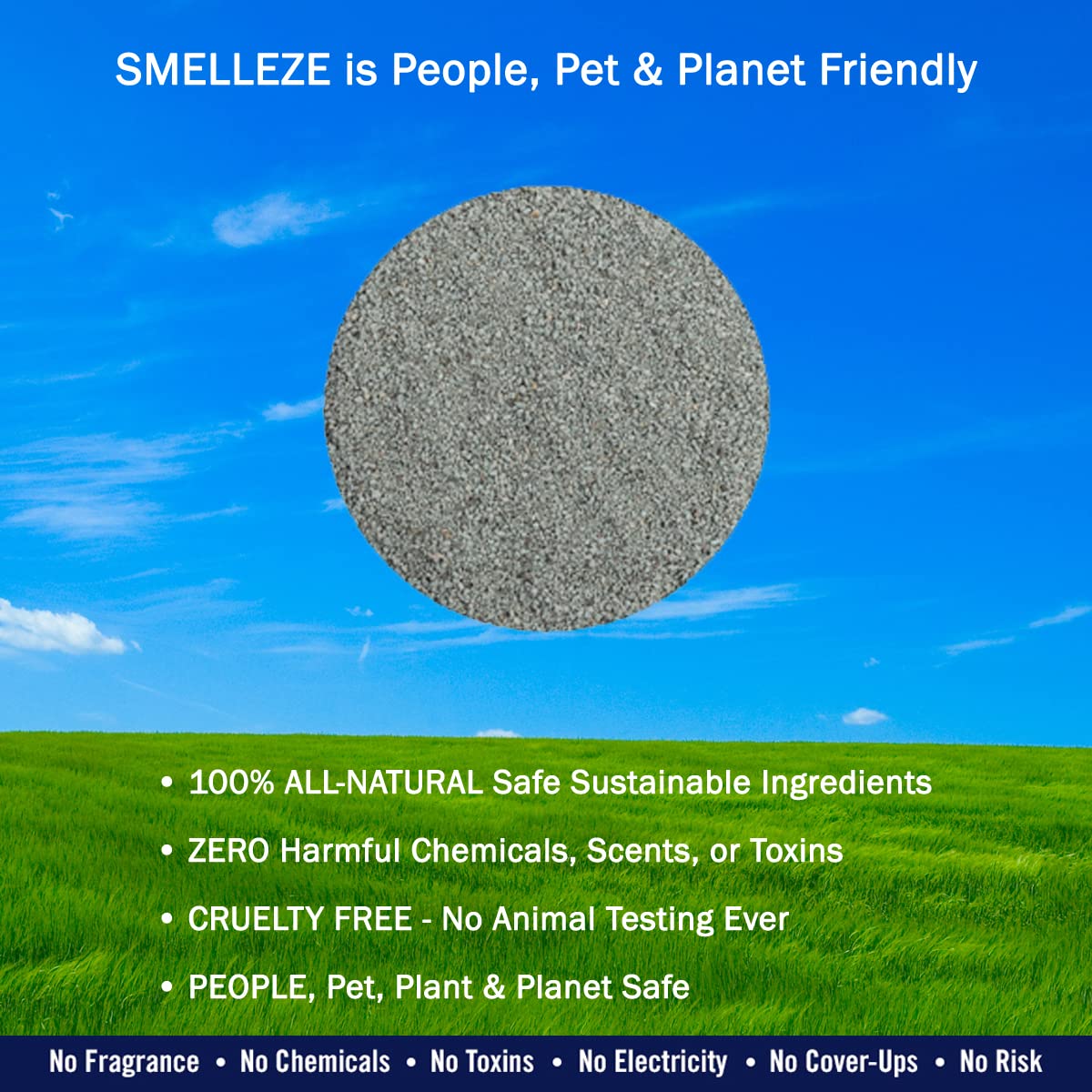 Smelleze Natural Medical Odor Eliminator - 2 lb Granules for Sickroom & Medical Stench Removal | Hospital, Nursing Home & Home Care Deodorizer | Long-Lasting Odor Neutralizer for Medical Facilities & Patient Rooms