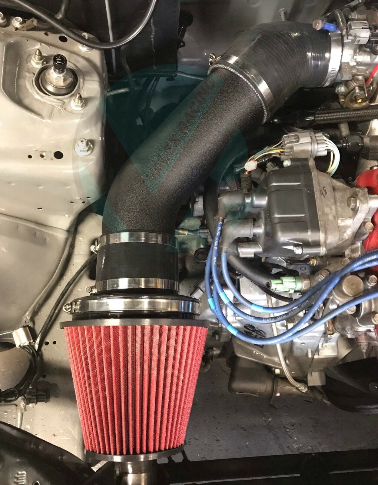 4 Inch Black Cold Air Intake System for Honda Civic & Acura Integra (B16/B18/D16) - High Performance Engine Upgrade for Street Racing & Daily Driving