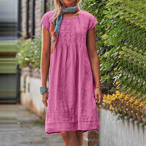 Linen Dress Pink
