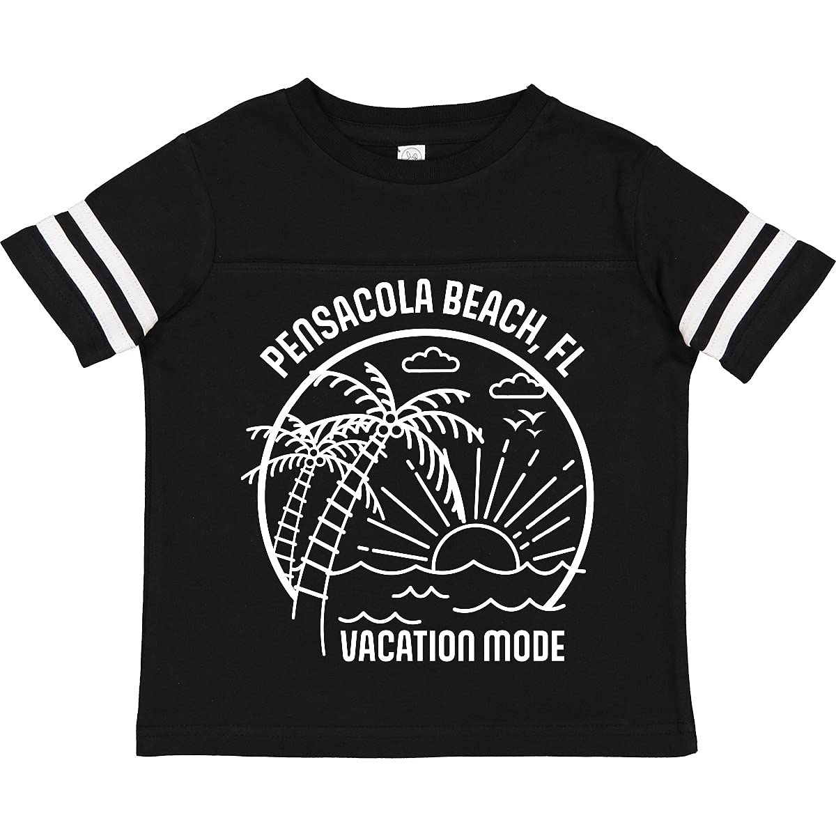 Inktastic Summer Vacation Mode Pensacola Beach Florida Youth T-Shirt - Comfortable Kids Tee for Beach Trips, Family Vacations & Summer Outfits