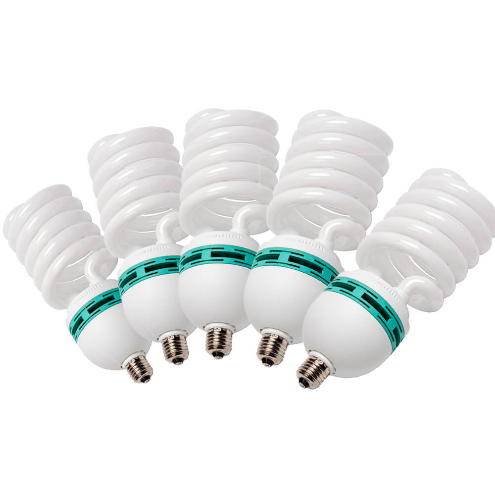 5-Pack 5500K Cool White LED Bulbs - E27 Base, Energy Efficient, Long Lifespan - Perfect for Home, Office, and Workshop Lighting