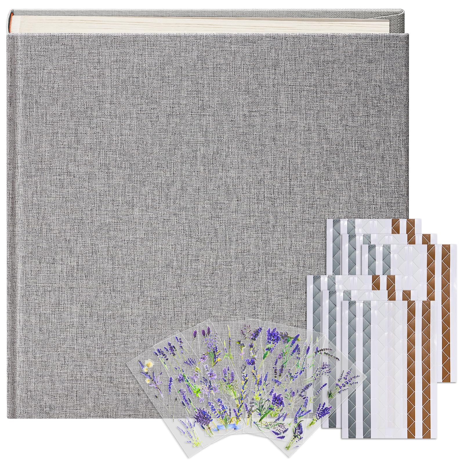Premium Scrapbook Album 50 Pages - Large Capacity Photo Album with Acid-Free Archival Quality - 12x12 Inch & 8x8 Inch Size Options - Perfect for Wedding, Graduation, Baby Shower, Travel & Family Memories - Great Gift for Anniversary, Birthday & Special Occasions