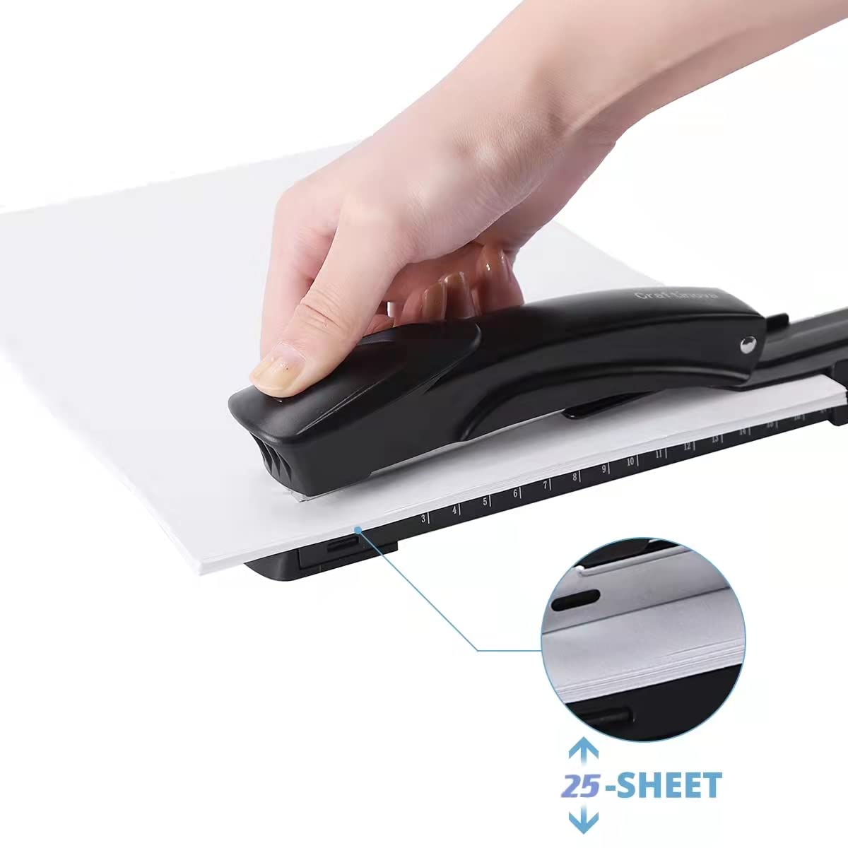 Electric Stapler & Long Reach Stapler - Cordless Heavy Duty Staple Gun for Office, Home, and DIY Projects | Perfect for Upholstery, Carpentry, and Packaging