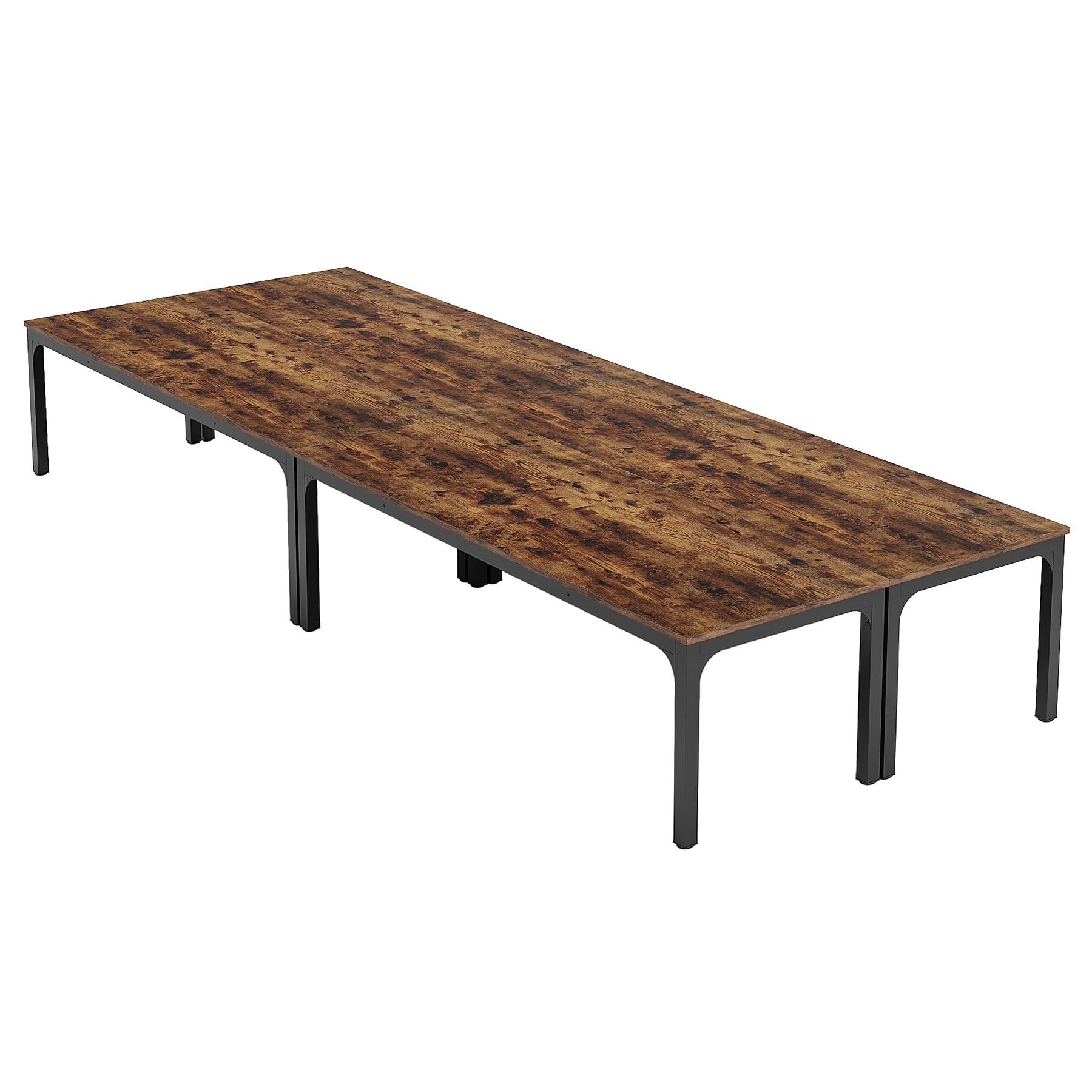 13FT Large Rectangle Conference Table - Extra Long Meeting & Seminar Table for 12-16 People, Durable Office Furniture for Conference Rooms, Boardrooms & Business Meetings