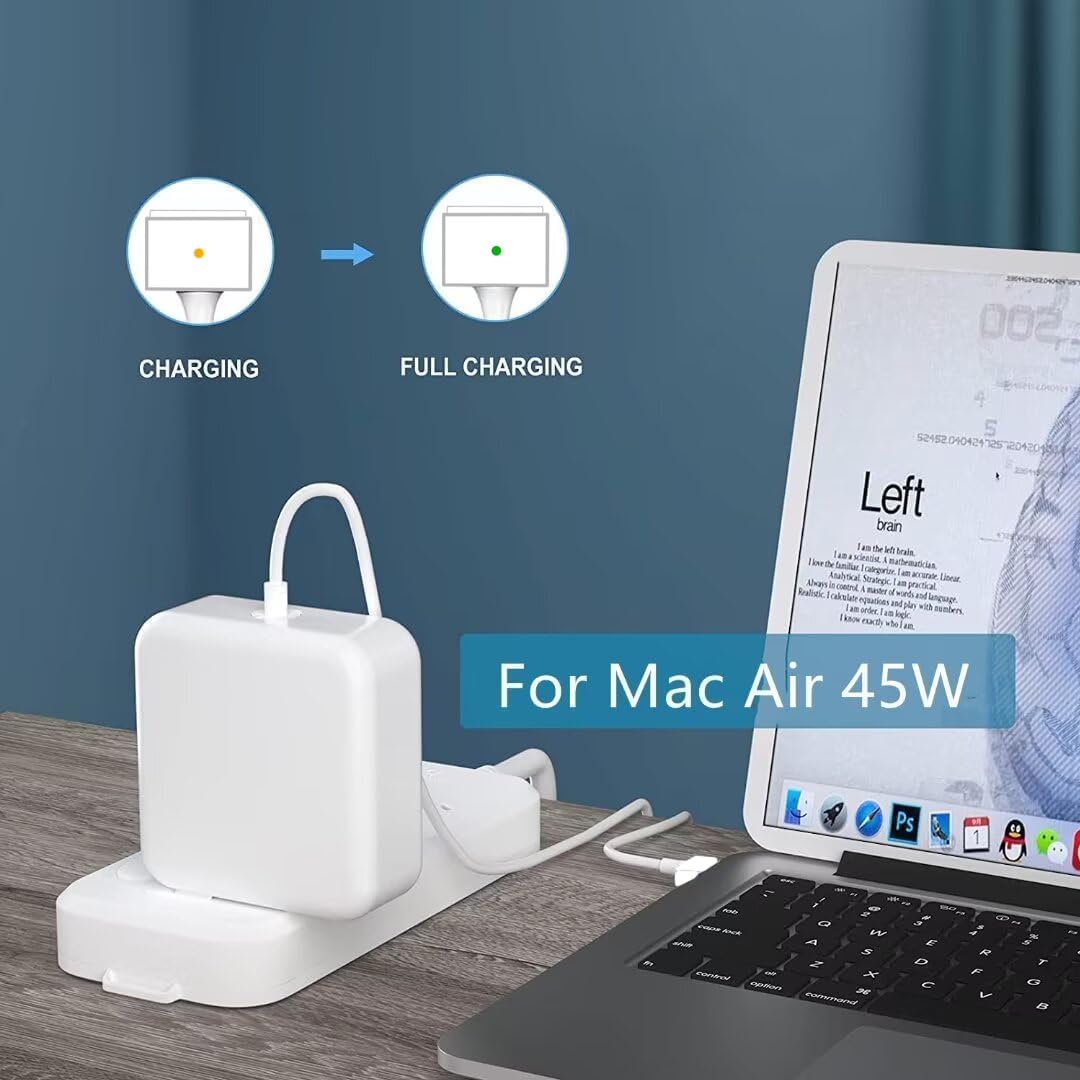 45W MacBook Air Charger Replacement - T-Tip AC Power Adapter for MacBook Air 11