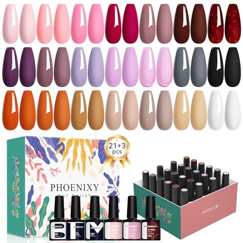 24PCS Pink Red Series