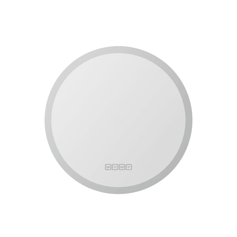 Embellir Bluetooth LED Wall Mirror with Light - 50CM Round Bathroom Mirror with Adjustable Lighting - Perfect for Makeup, Shaving & Home Decor