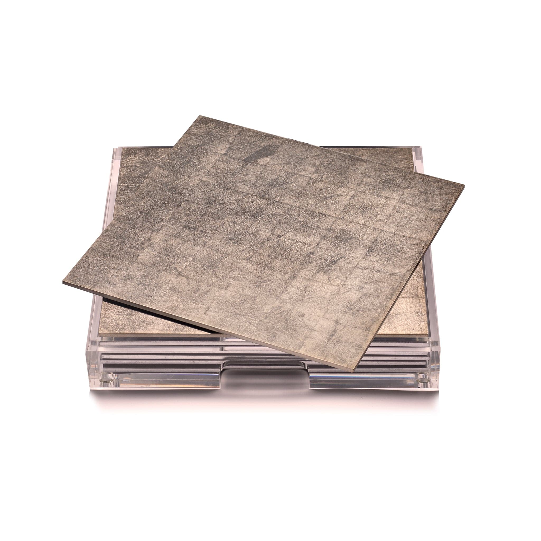 Placebox Clear Silver Leaf - Chic Matte Champagne Finish for Home Decor, DIY Crafts & Gift Wrapping | Elegant Decorative Accents for Weddings, Parties & Scrapbooking