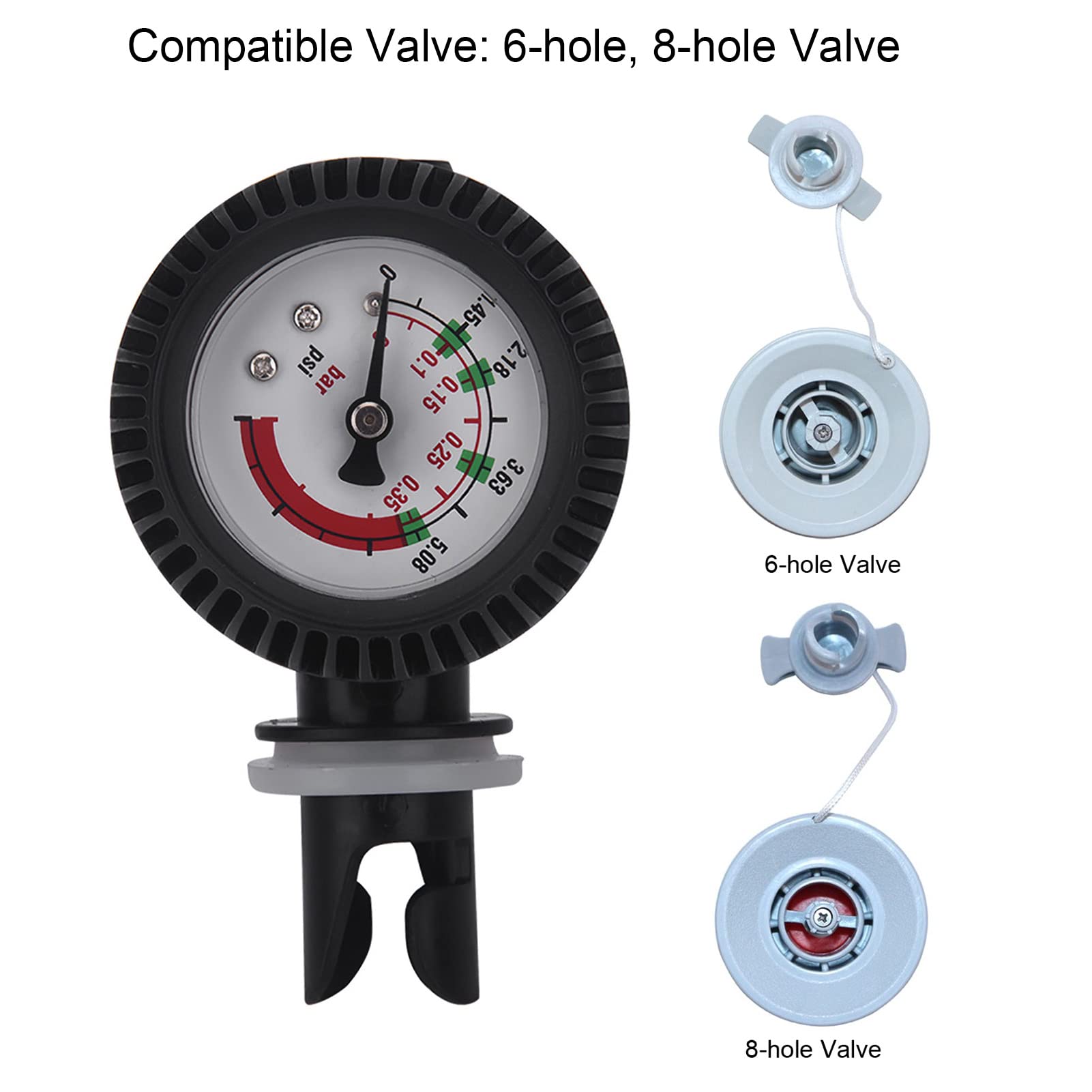 **Keenso Kayak Air Pressure Gauge - Accurate Nylon Inflatable Boat & Raft Pressure Meter - Perfect for Kayaking, Rowing & Water Sports**