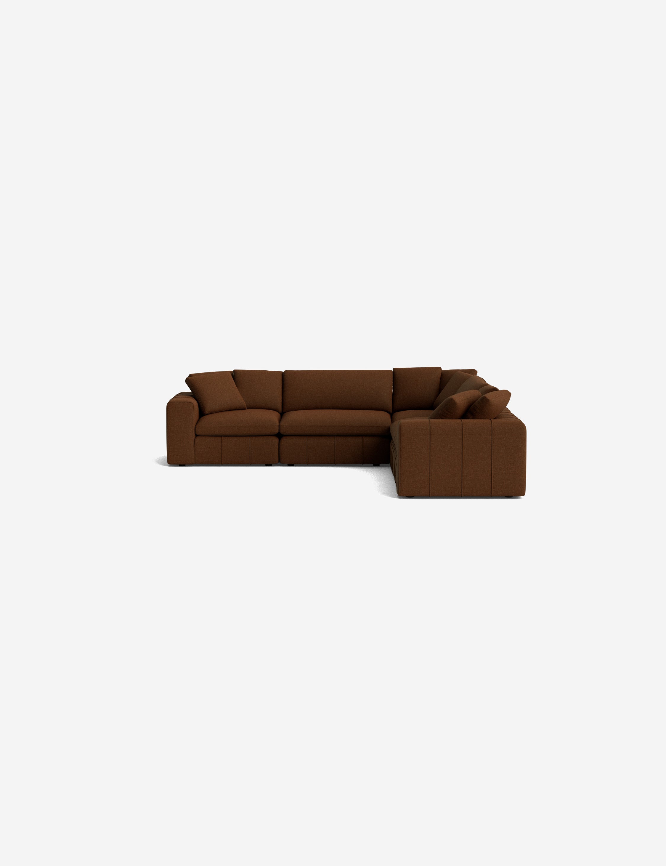 Capella Modular Corner Sectional Sofa - Modern L-Shaped Couch for Living Room, Reversible Design with Ottoman | Perfect for Small Spaces, Apartments & Home Theater Seating