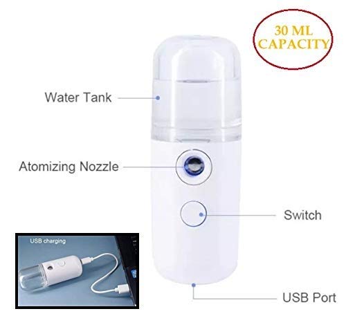 Ronest Portable Nano Mist Spray - Mini Sanitizer & Fog Machine for Cars, Phones, Money Disinfection | Travel, Office & Home Use