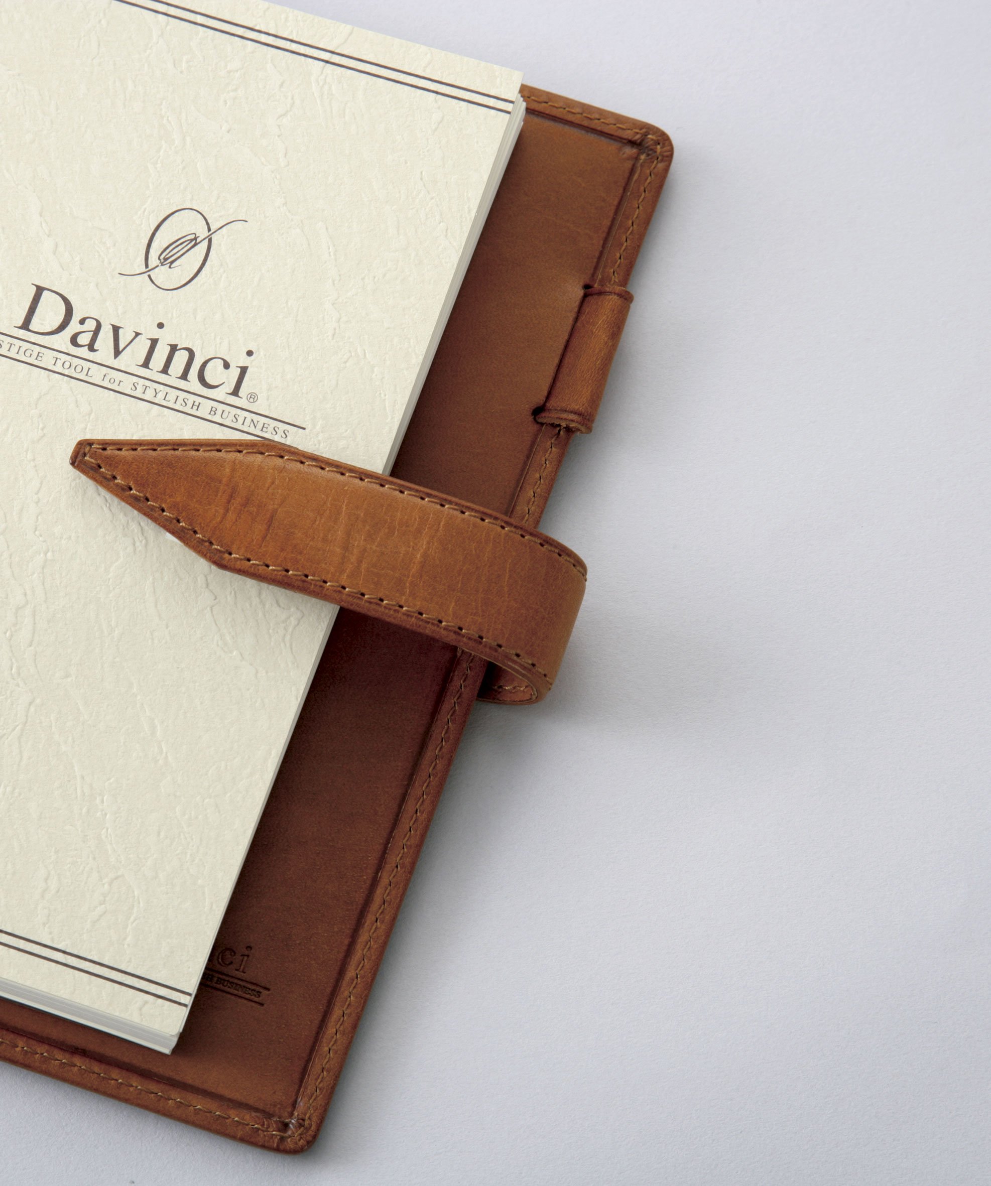 Raymei Fujii DB3011C Da Vinci Loroma Classic Bible Brown Leather Personal Organizer - Perfect for Business, Travel & Daily Planning