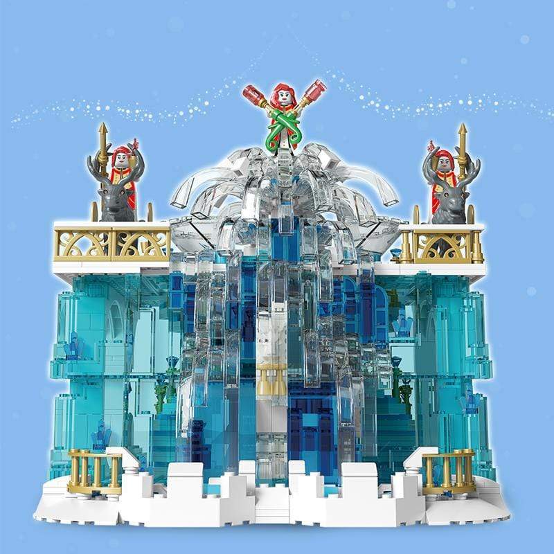 Mould King 11009 Crystal Falls Building Blocks Set - 3000+ Pieces, Creative Castle Model for Adults & Teens - Perfect for Home Decoration, Gift, and Stress Relief
