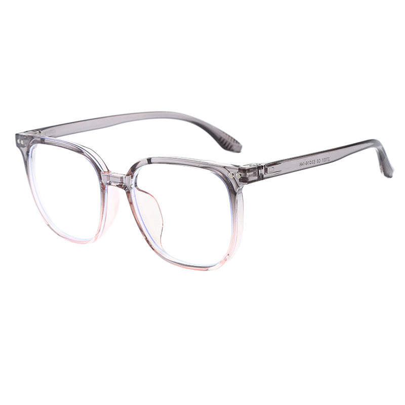 Simple Retro Square Anti Blue Light Flat Mirror - Stylish & Protective Eyewear for Work, Gaming & Screen Time