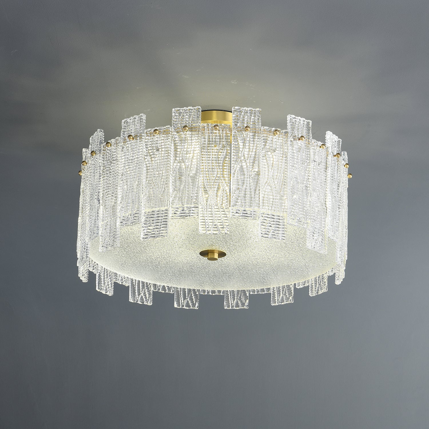 Modern Glacier Cascade Ceiling Light Fixture - Waterfall Crystal Chandelier for Dining Room, Bedroom & Living Room - Elegant Home Decor Lighting for Weddings & Interior Design