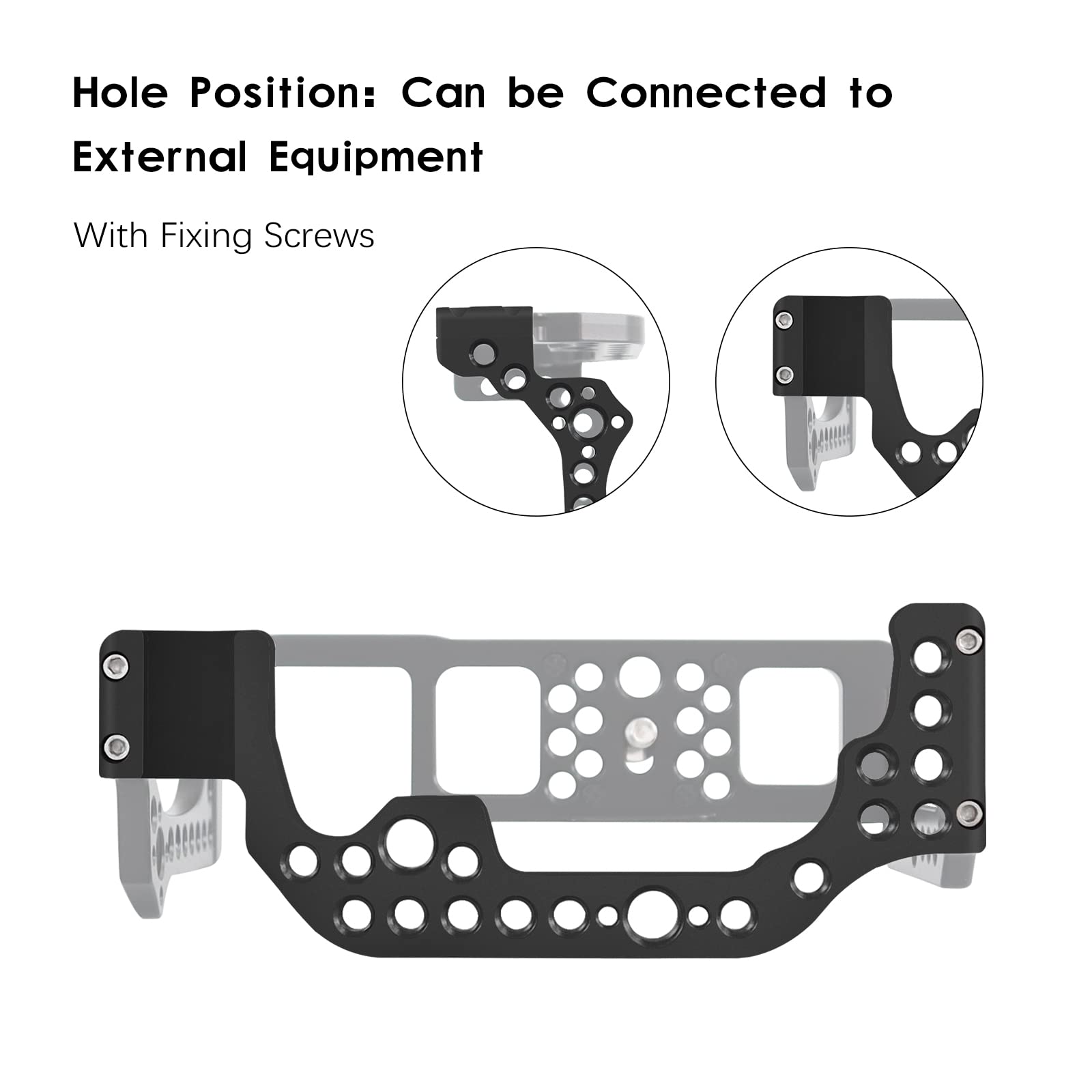Canon EOS R Camera Cage Rig with Cold Shoe Mount - Durable Aluminum Alloy Protection for DSLR Videography - Perfect for Vlogging, Film Making & Professional Photography