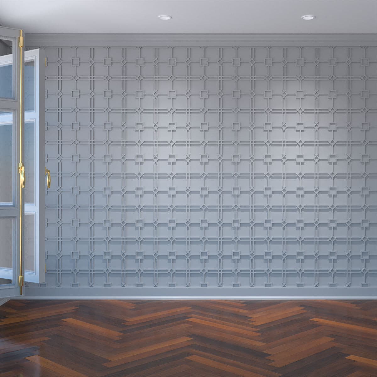 Englewood Decorative Fretwork Wall Panels - Elegant Laser-Cut Metal Wall Decor for Living Room, Bedroom & Office - Perfect for Home & Commercial Interior Design
