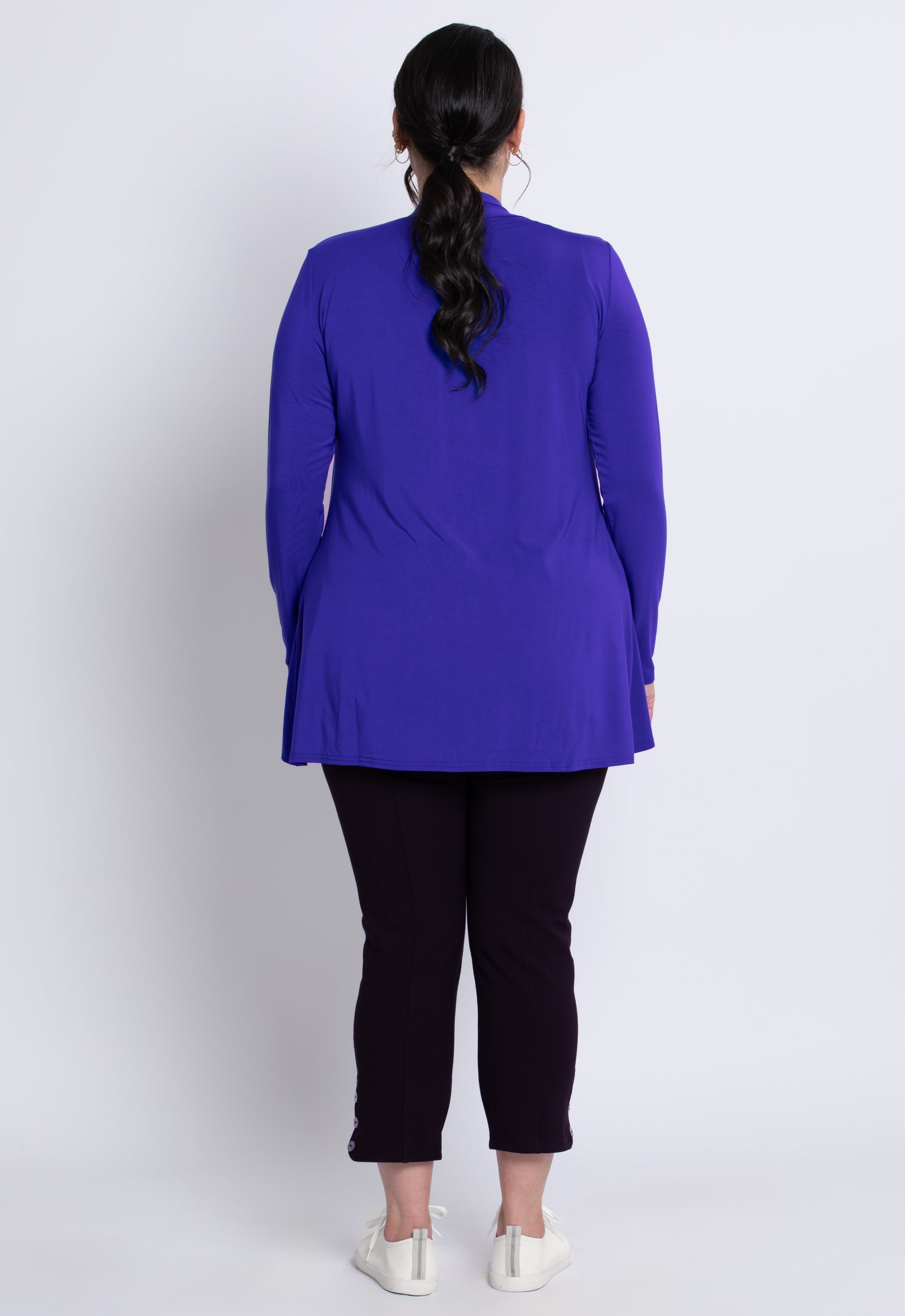Premium Chopra Jacket for Women - Soft Violet Bamboo Fabric - Lightweight & Breathable for Yoga, Travel & Outdoor Activities