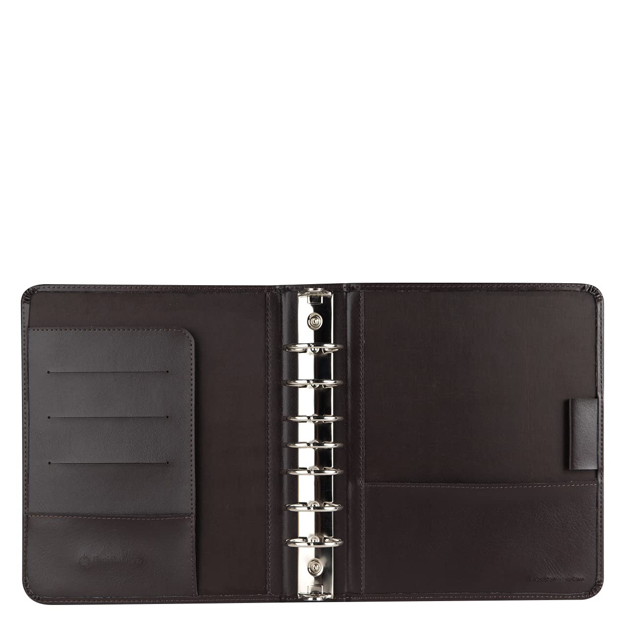FranklinCovey Basics Vinyl Open Binder - Classic Dark Brown 3-Ring Binder for Office, School & Business Organization | Durable Document Organizer for Professionals & Students