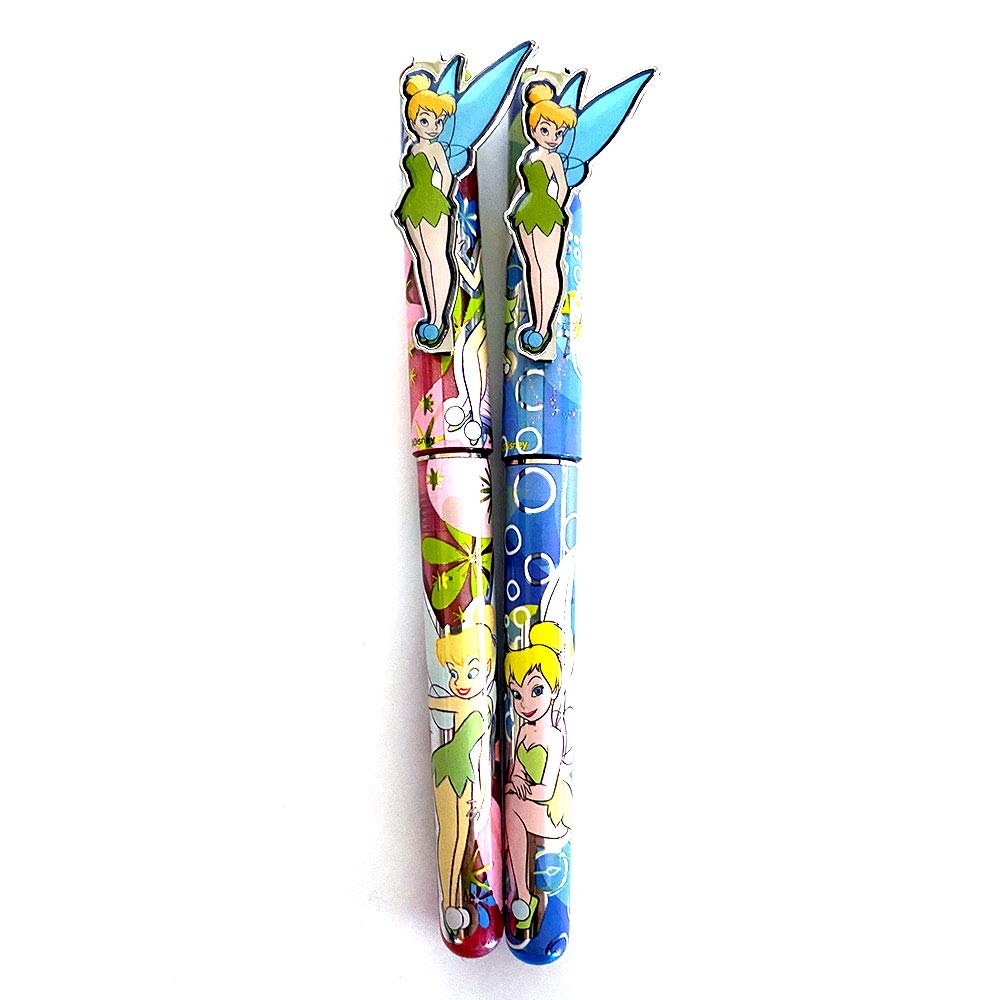 Official Tinker Bell Fairy Pen Set - Disney Pixie Hollow Inspired Writing Gift for Kids & Collectors - Perfect for School, Journaling, and Disney Fans