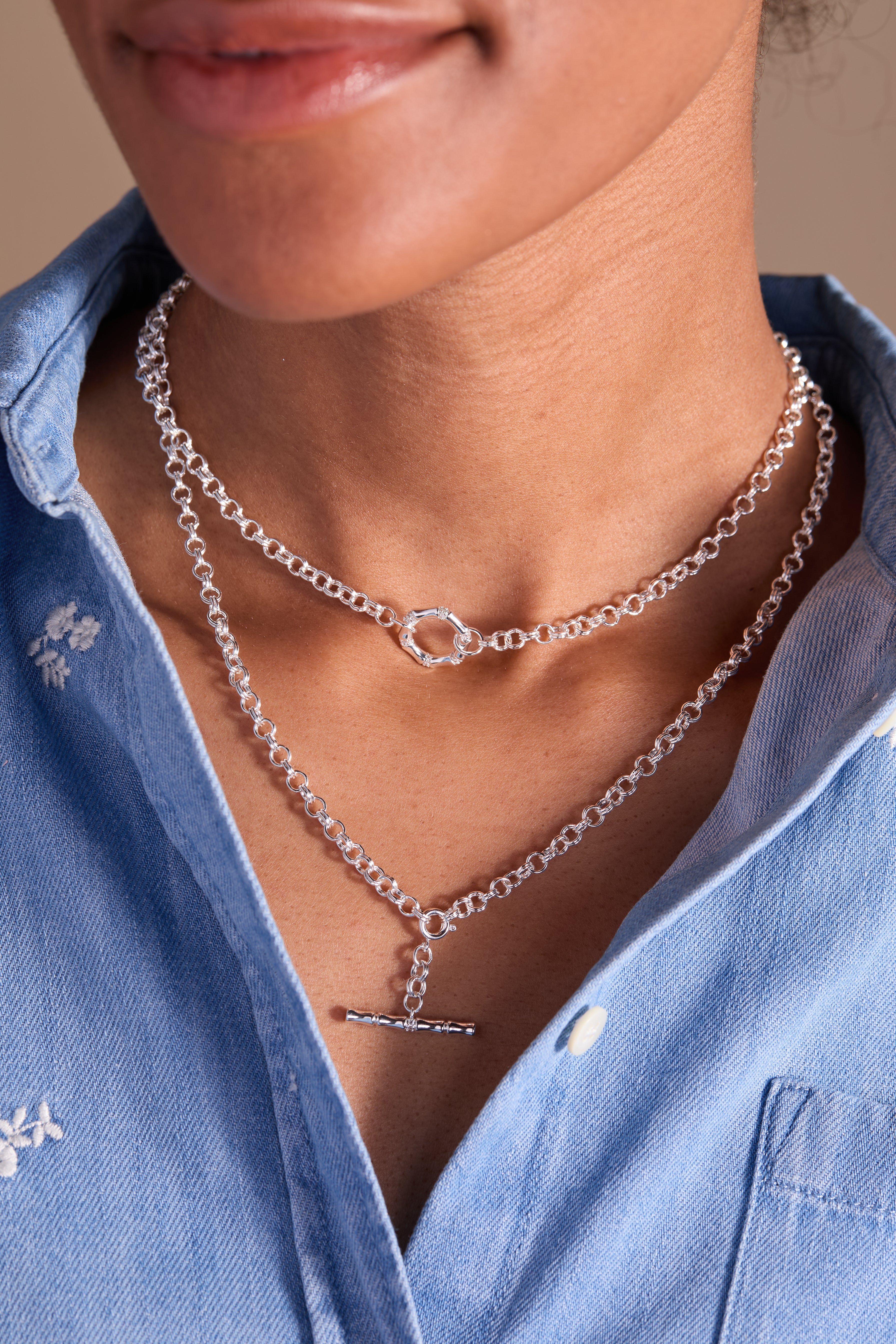 Eco-Friendly Bamboo Convertible Necklace & Bracelet Set - Adjustable & Stylish Jewelry for Women - Perfect for Everyday Wear, Gifts & Boho Fashion