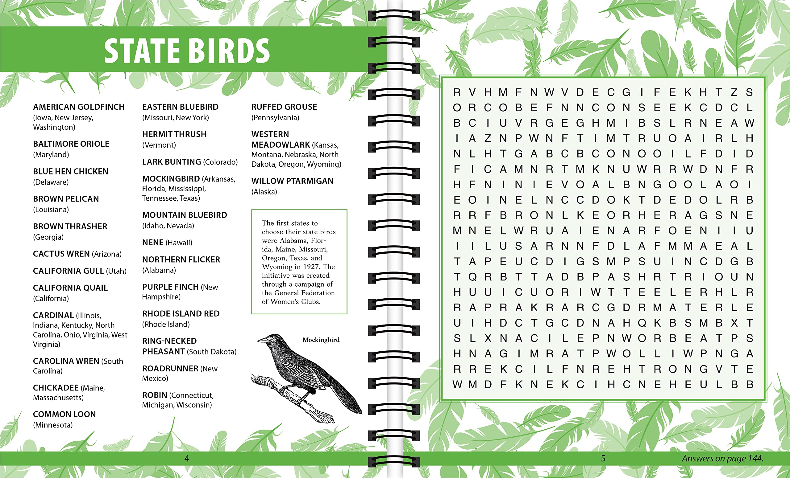 Brain Games - Birds Word Search Puzzles Book for Adults & Kids | Fun Educational Activity for Family, Travel & Classroom Learning