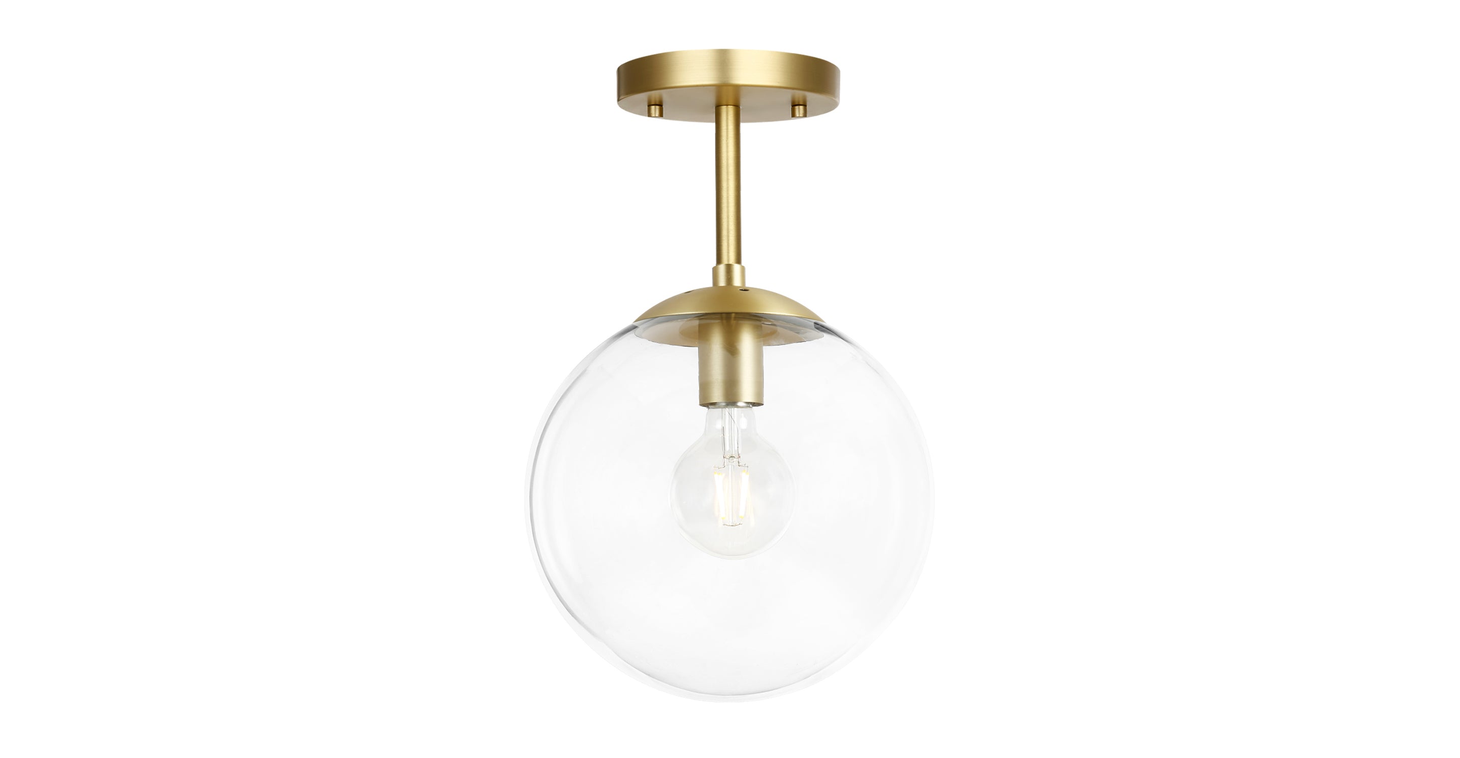 Modern Zeno Globe Ceiling Light Fixture - 12