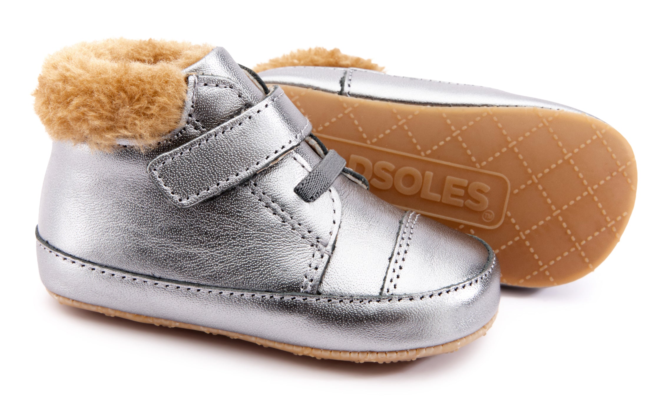 Old Soles Boys Girls 0040R Mountain Bub Sneaker Booties - Waterproof Hiking Shoes for Toddlers Kids Outdoor Adventures (Rich Silver)