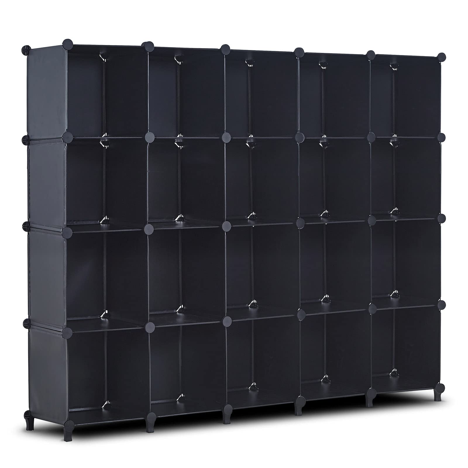 Veryke 20-Cube Portable Storage Organizer - Modular Cube Shelf for Clothes, Books, Shoes & Toys | DIY Wardrobe, Closet & Cabinet Organizer | Perfect for Bedroom, Office & Living Room Storage Solutions