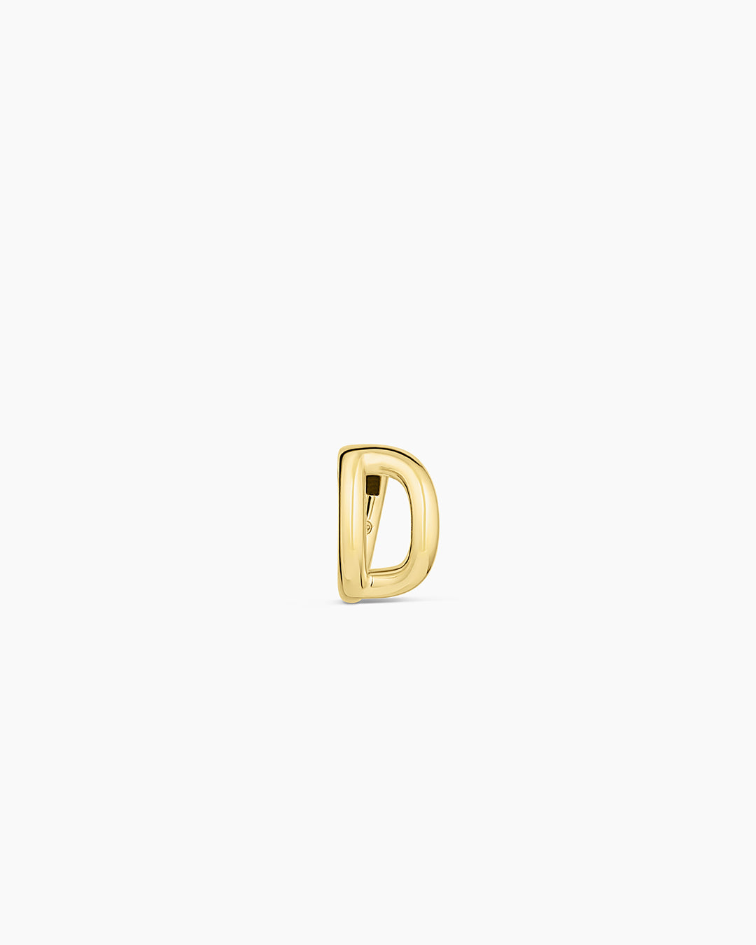 Alphabet Single Huggie Earrings - Gold Plated Initial Letter Studs for Women - Perfect for Everyday Wear, Gifts & Special Occasions