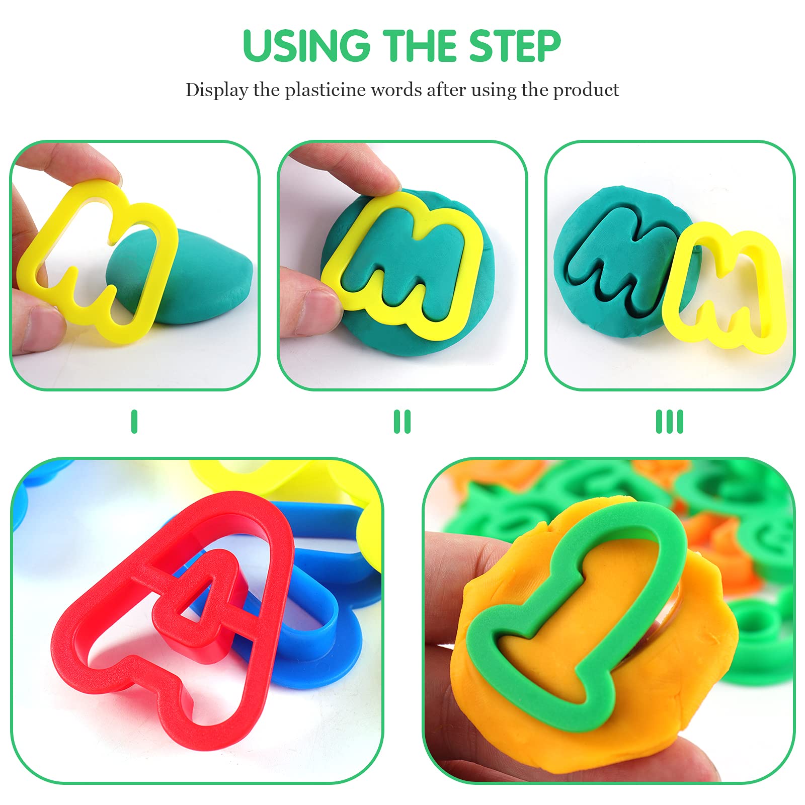 47 PCS Play Dough Tools Set for Kids - Alphabet Letters, Numbers, Symbols & Modeling Clay Accessories - Perfect for Preschool Learning, Arts & Crafts, Sensory Play & Creative Fun at Home or School