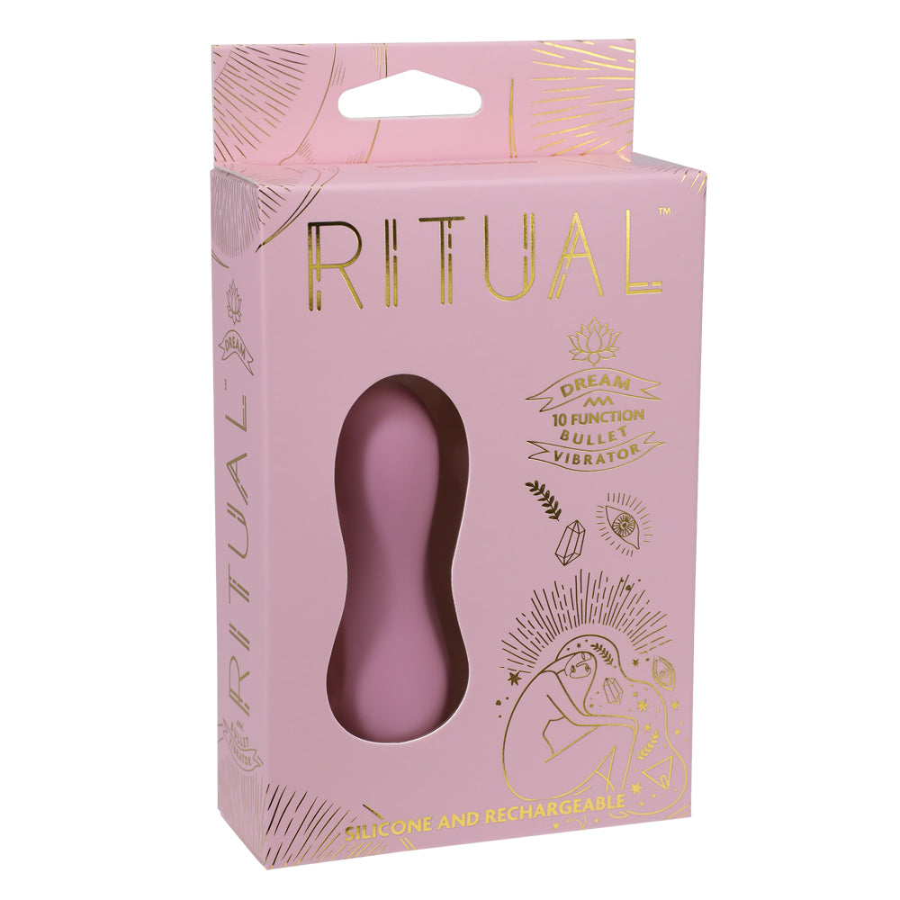 Doc Johnson Ritual Dream 10-Function Bullet Vibrator - Powerful Mini Massager for Women, G-Spot & Clitoral Stimulation - Perfect for Solo Play, Couples & Travel