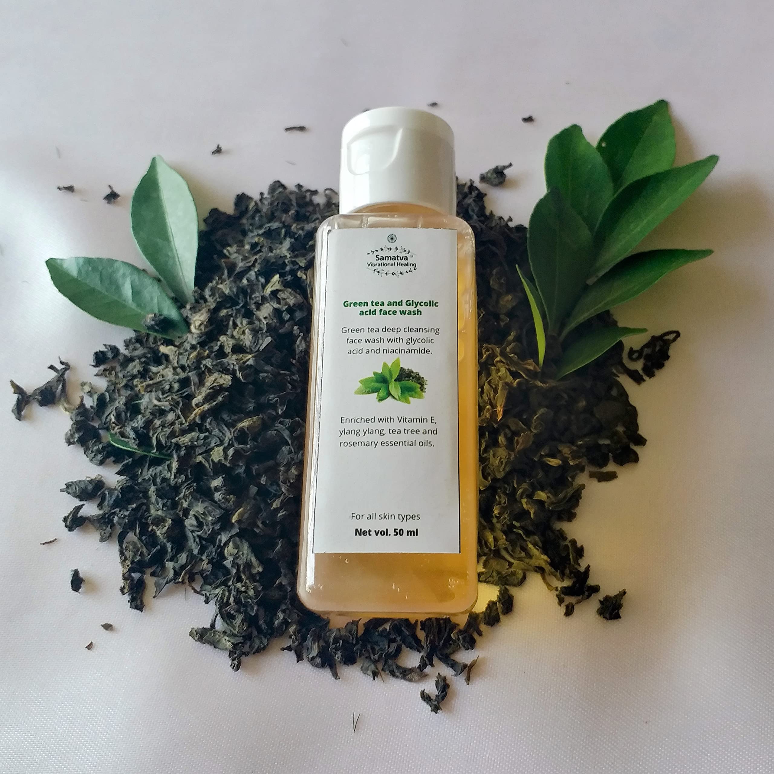 Best Glycolic Acid Face Wash with Green Tea Extract for Acne & Exfoliation - Gentle Daily Cleanser for Oily & Sensitive Skin - Perfect for Morning & Night Skincare Routine