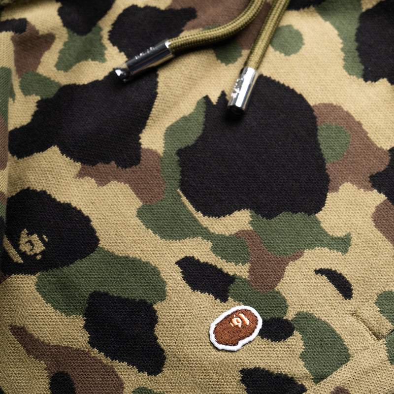 BAPE 1st Camo Jacquard Sweat Shorts for Men - Green Casual Streetwear Shorts | Gym, Lounge & Summer Outfits