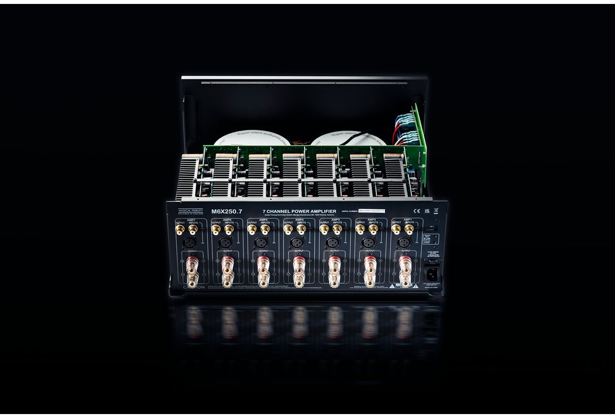 Musical Fidelity M6X 250.7 7-Channel Power Amplifier - Open Box | High-Performance Home Theater Audio System for Movie Nights & Music Listening