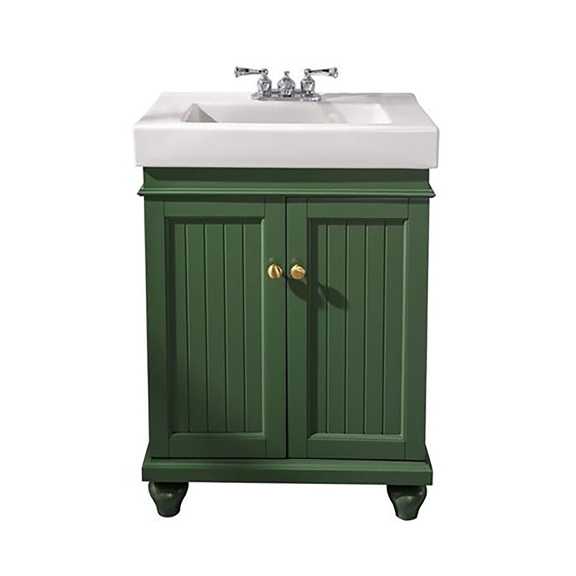 Legion Furniture 24-inch Bathroom Vanity with Vogue Green Sink - Modern Space-Saving Design for Small Bathrooms, Powder Rooms & Apartments