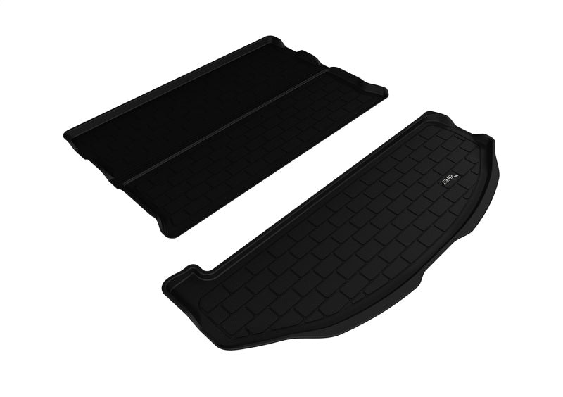 3D MAXpider Custom Fit Cargo Liner for 2013-2018 Hyundai Santa Fe (6 & 7 Seats) - Black Kagu Material, Behind 2nd Row Stowable Design | Perfect for Road Trips, Pet Transport & Everyday Storage