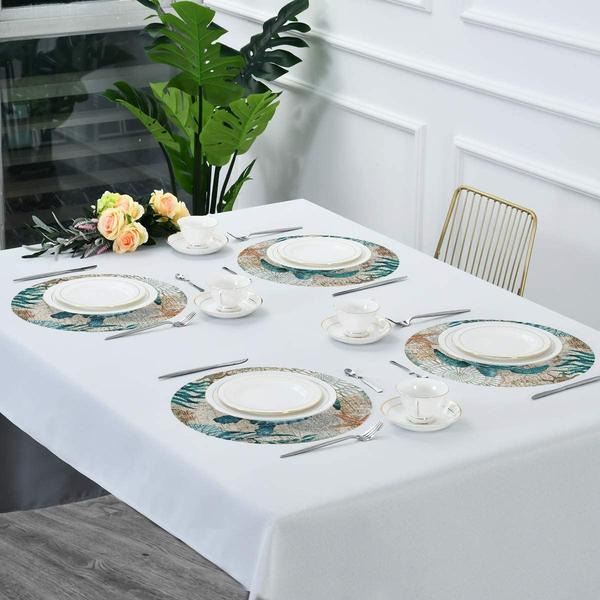 Happy Little Sea Turtles Table Placemat - Waterproof & Non-Slip Dining Mat for Kids - Perfect for Beach Themed Parties, Ocean Decor & Family Meals