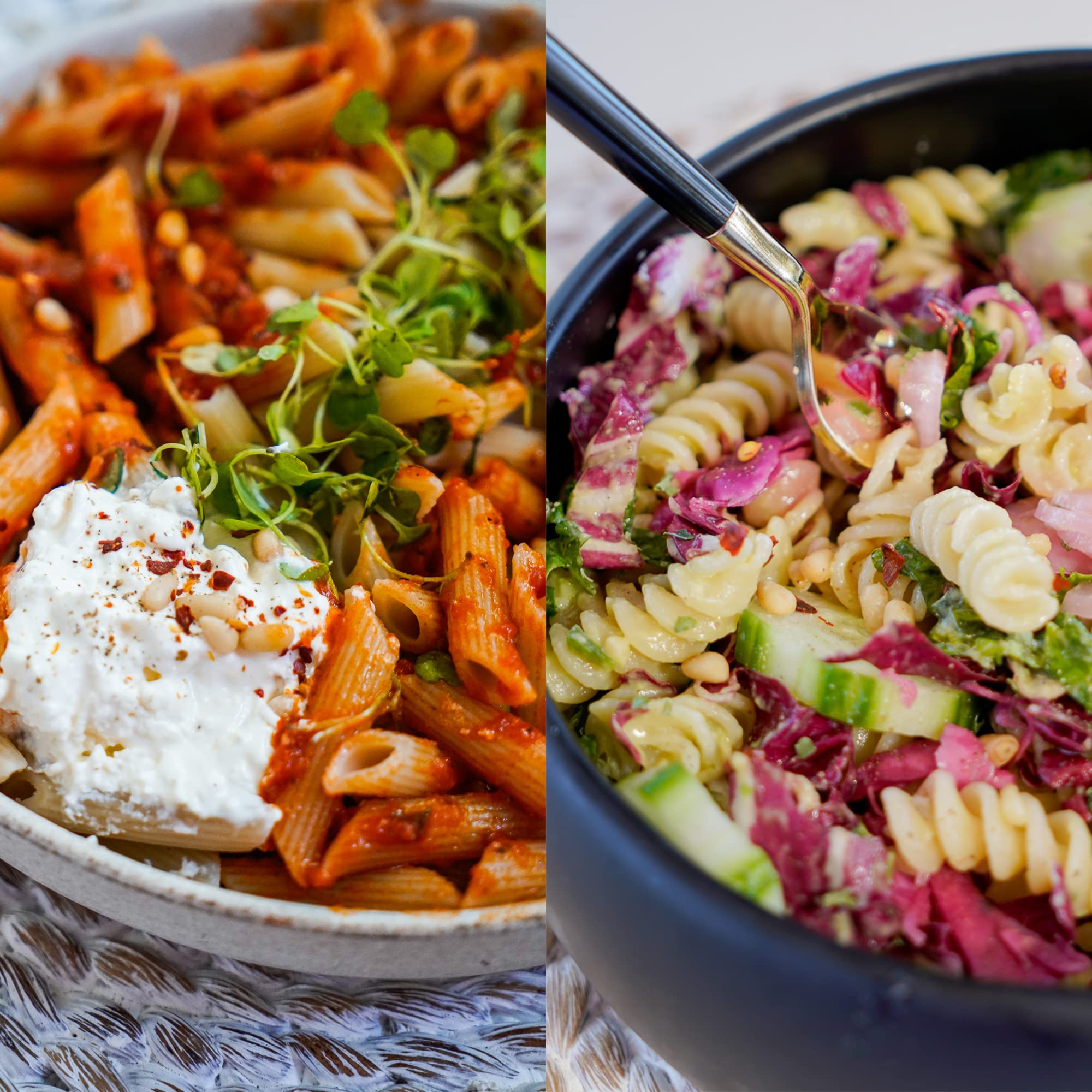 Fiber Gourmet Pasta Variety Pack - 8oz Boxes of Spaghetti, Rotini, Penne & Elbows | Low Carb, High Fiber, Vegan Pasta | Non-GMO, Kosher Certified | Made in Italy (4 Pack) - Perfect for Keto Diet, Weight Loss & Healthy Italian Meals