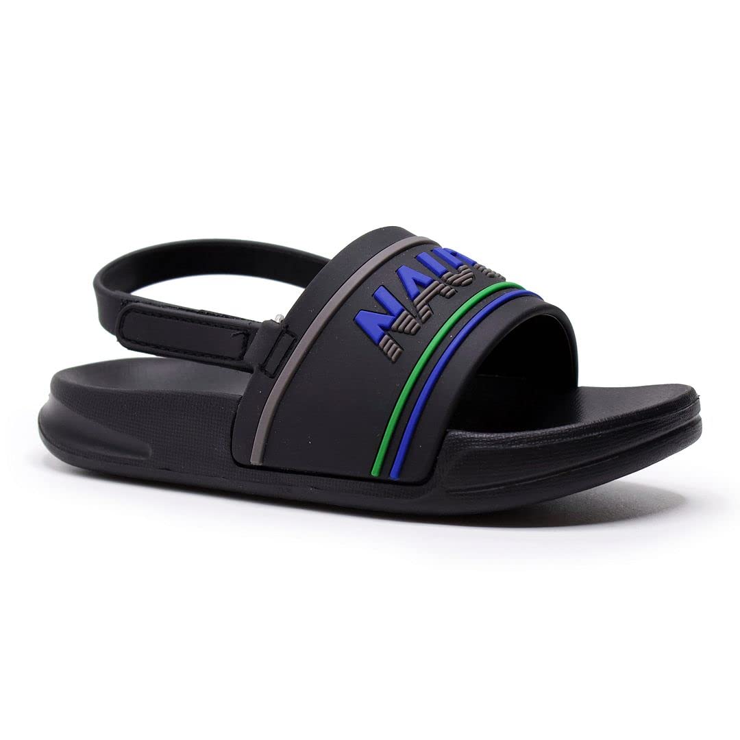 Nautica Kids Toddler-Infant Athletic Slide Pool Sandal for Boys & Girls | Infant/Toddler/Little Kid | Perfect for Beach, Pool, and Summer Play