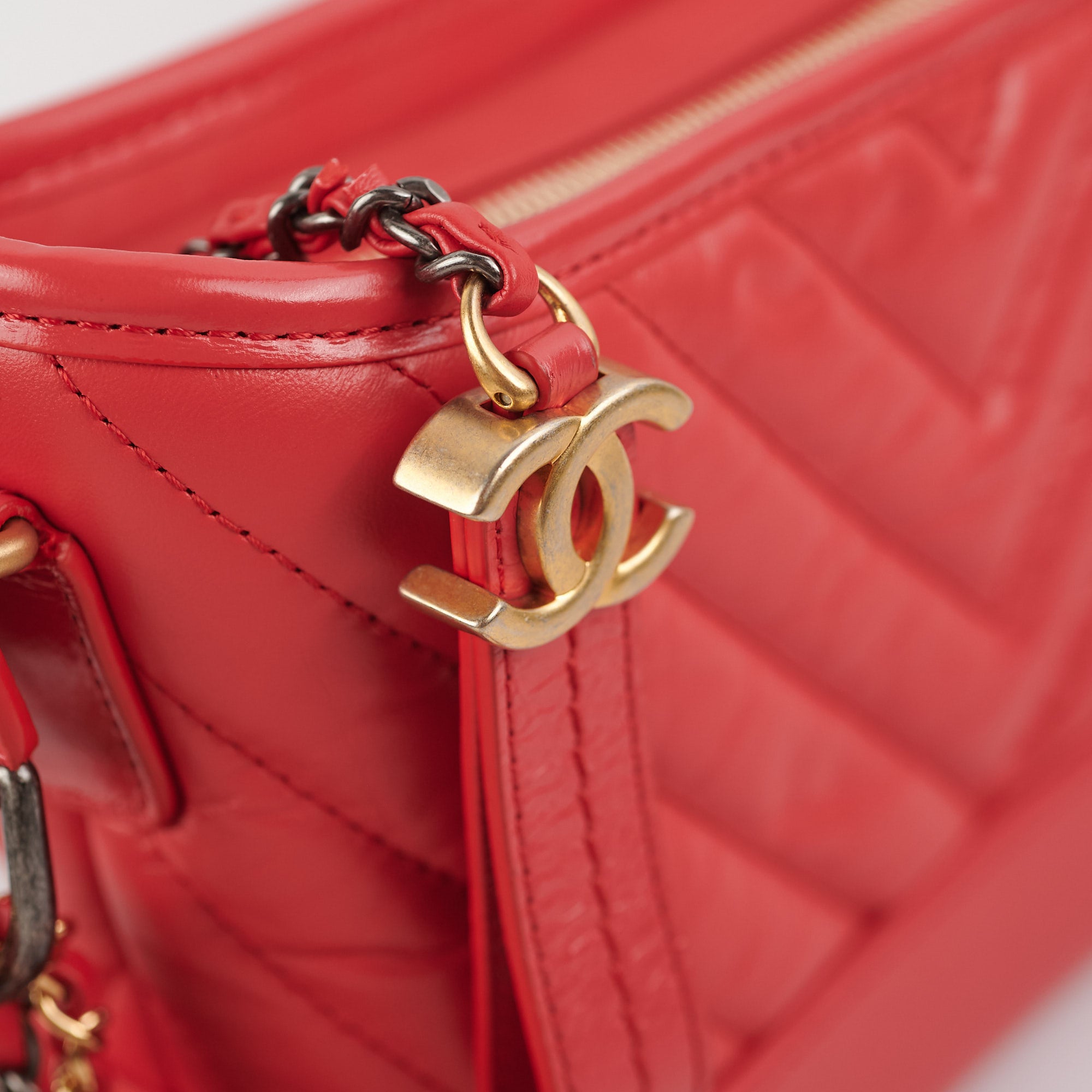 Chanel Small Gabrielle Hobo Bag in Red - Luxury Crossbody Handbag for Women, Perfect for Date Night & Evening Events