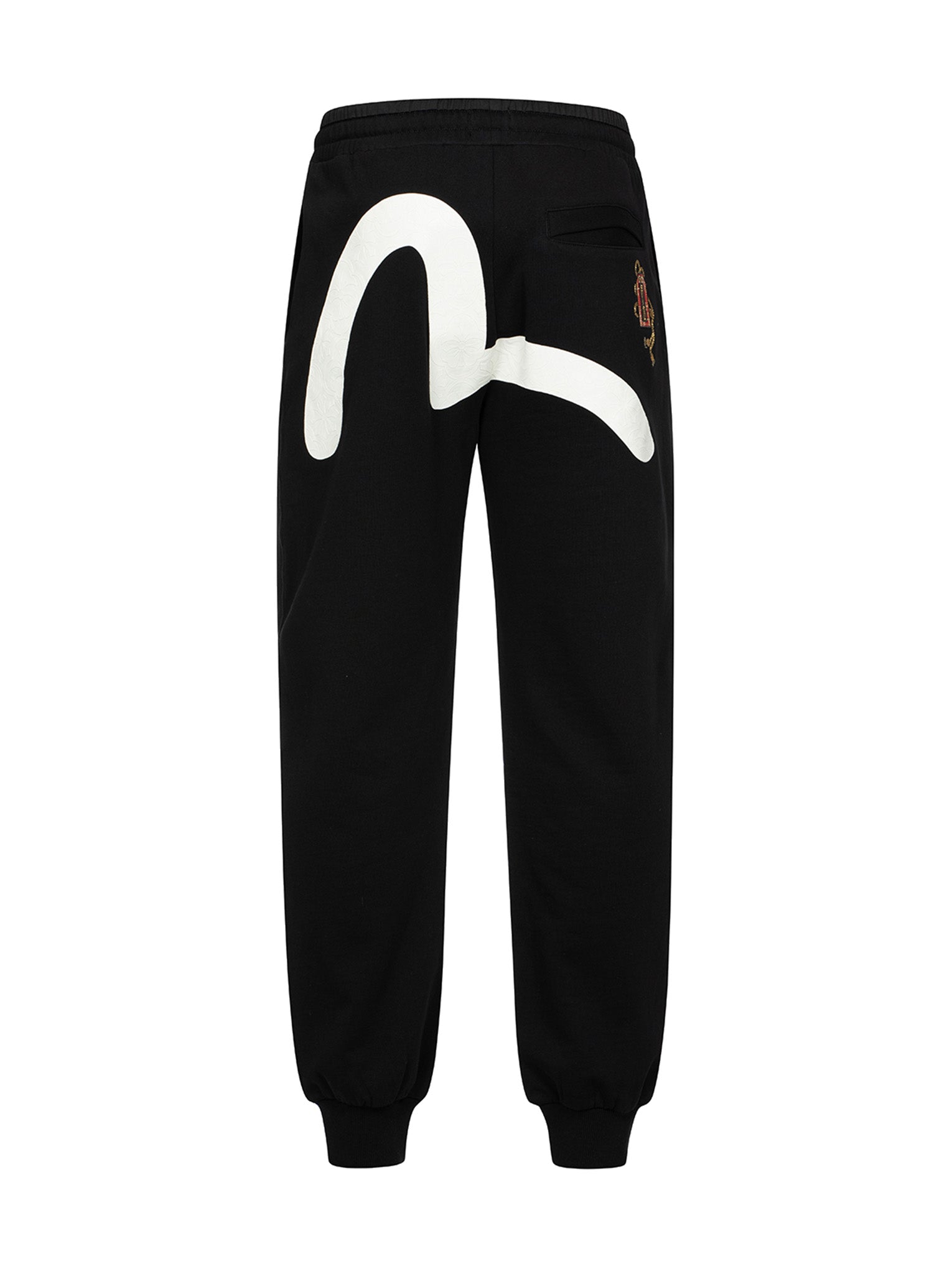 Seagull Print & Lucky Charm Embroidered Straight Fit Sweatpants - Comfortable Casual Lounge Pants for Women, Perfect for Home, Yoga, and Outdoor Activities